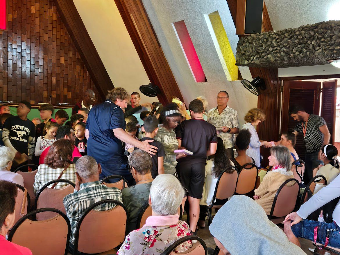Praying together as a congregation