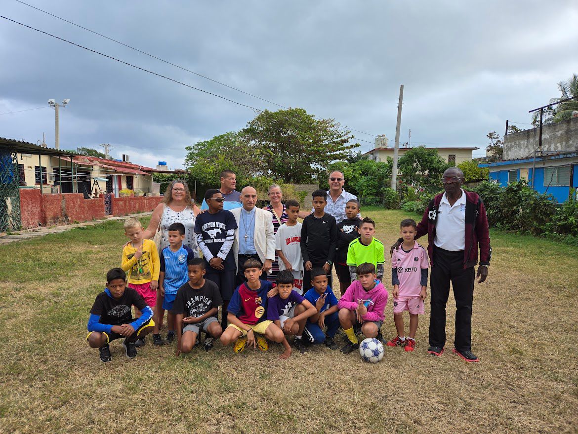 Soccer ministry with kids in Cuba